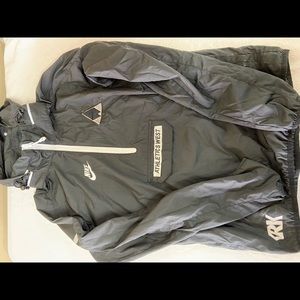 Black quarter zip wind breaker